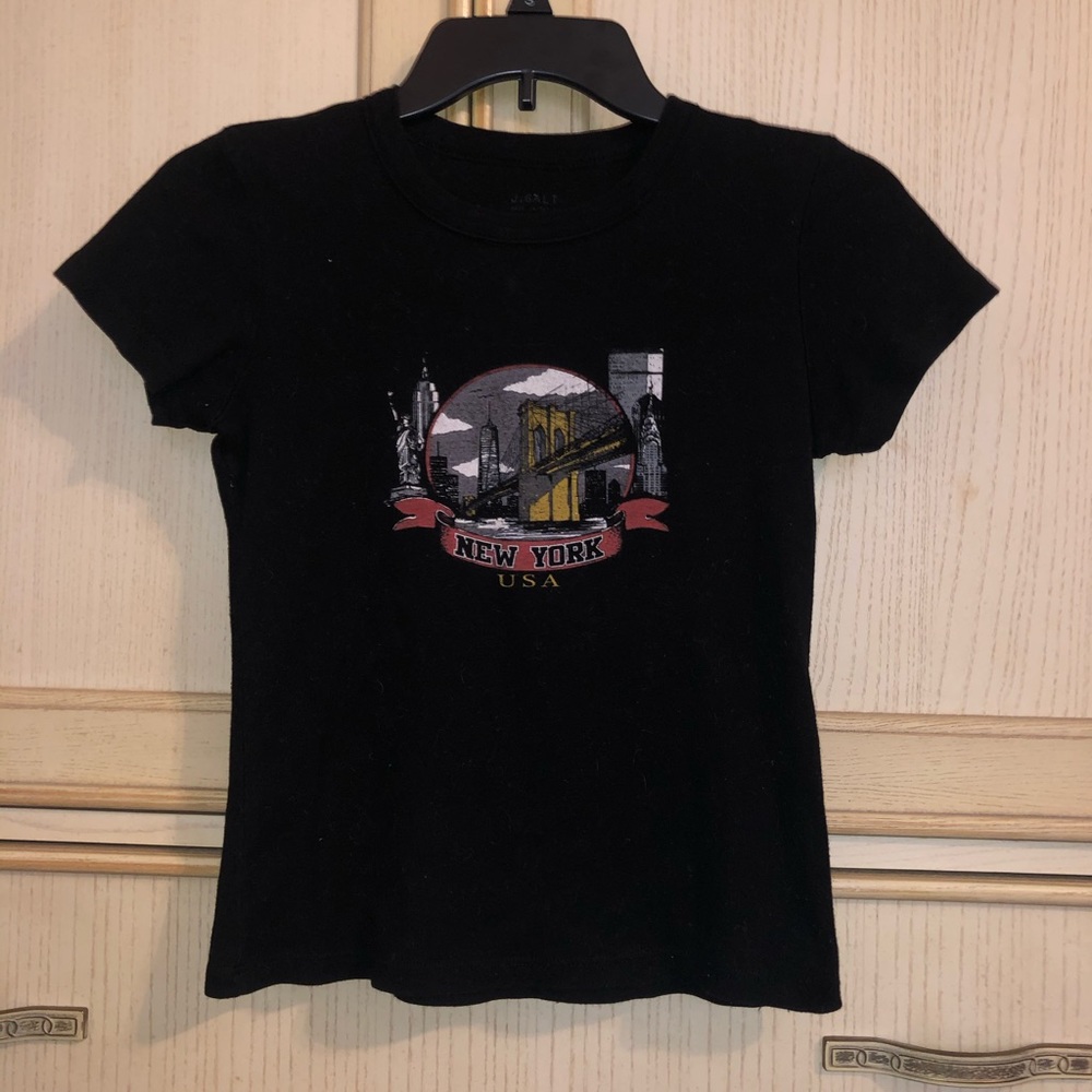 J. Galt Brandy Melville New York black crop top